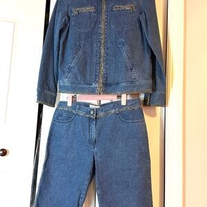 CHANEL Denim Jacket & Shorts Set (US 06P) — Made in Italy — Rare Collector Piece